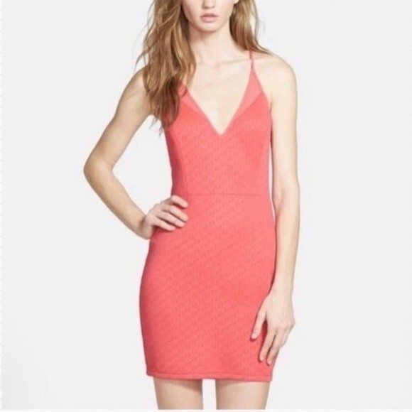 Astr Dresses & Skirts - ASTR The Label Coral Pink Mini Cocktail Dress Size Medium